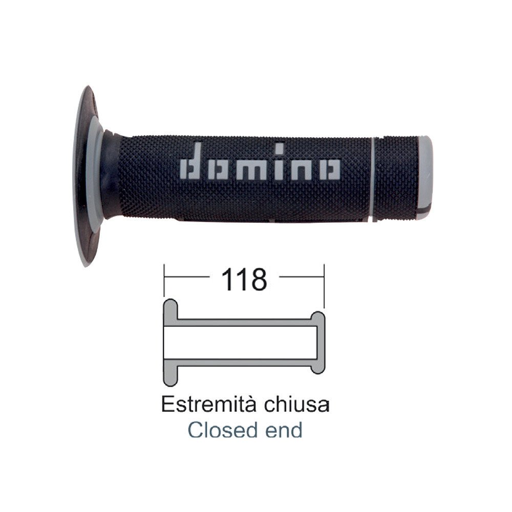 DOMINO Black/Grey grips cross