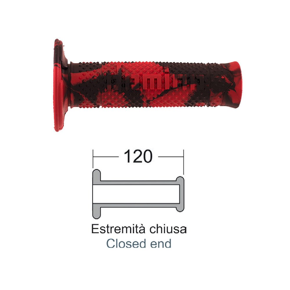 DOMINO Red/black snake grips