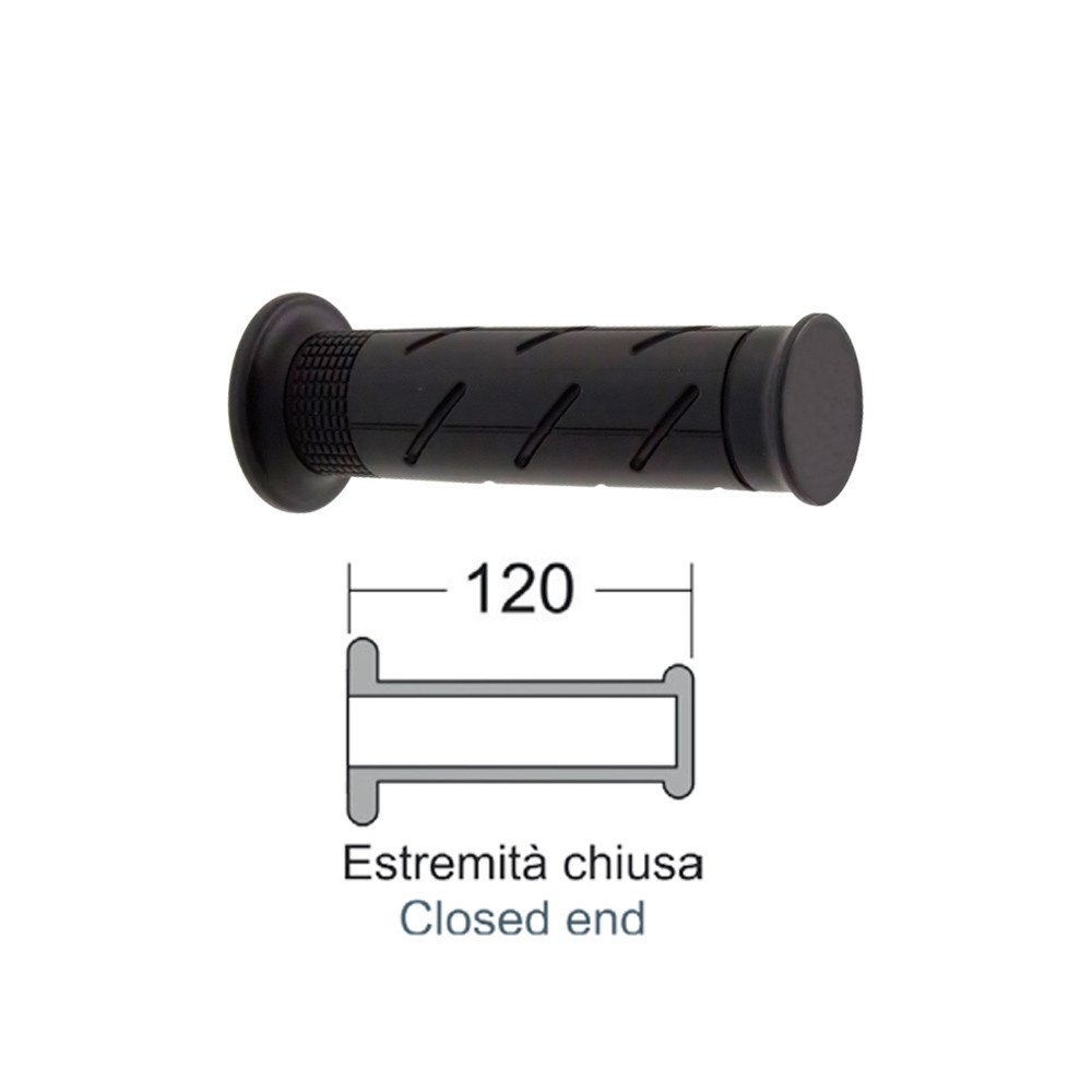 DOMINO Black grips Honda Sh 300cc/Integra 700cc