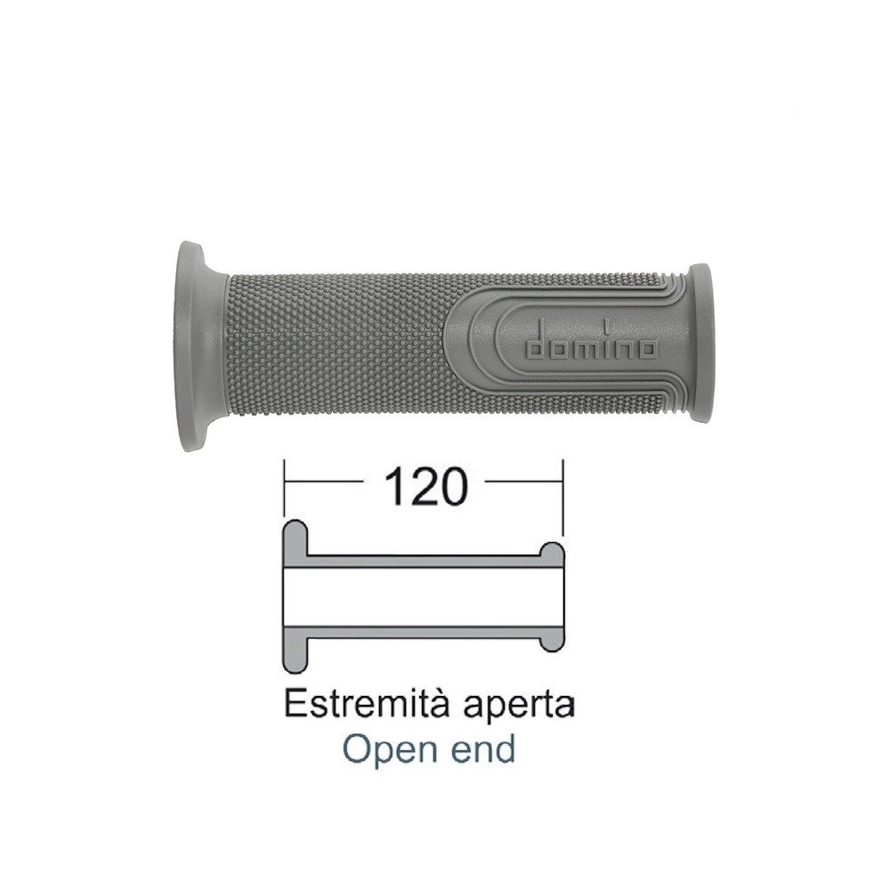 DOMINO GREY DOMINO STYLE GRIPS - Grey