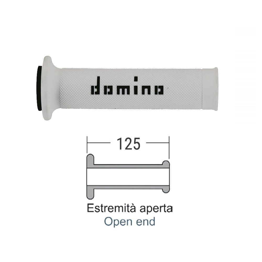 DOMINO White/black road grips