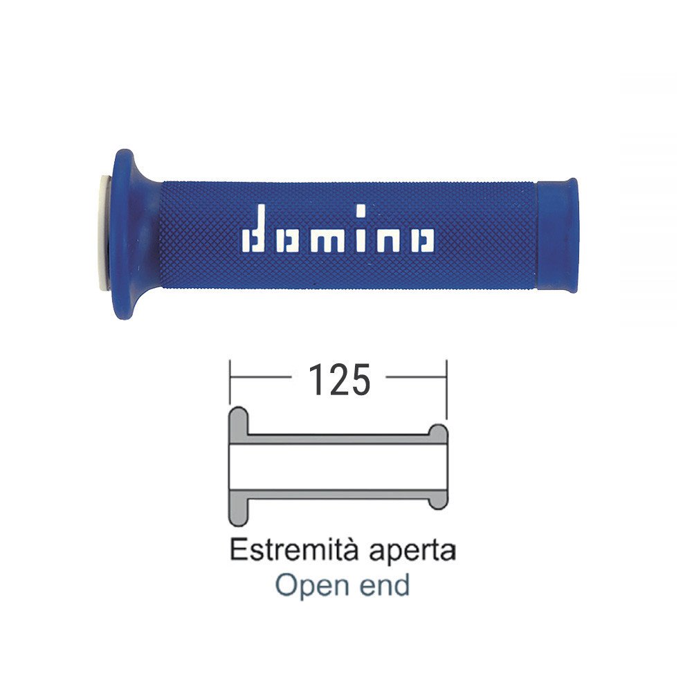 DOMINO Blue/white road grips