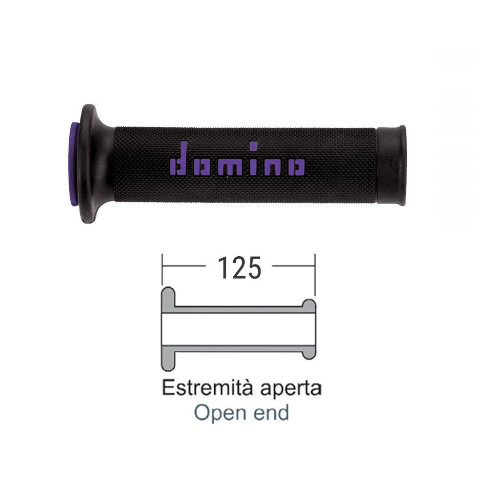 DOMINO Black/blu road grips