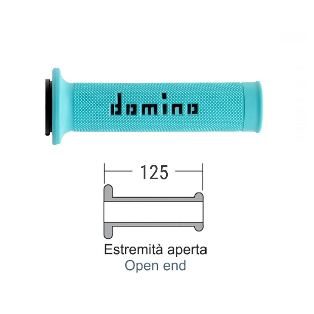 DOMINO Blue cyan/black Road Grips