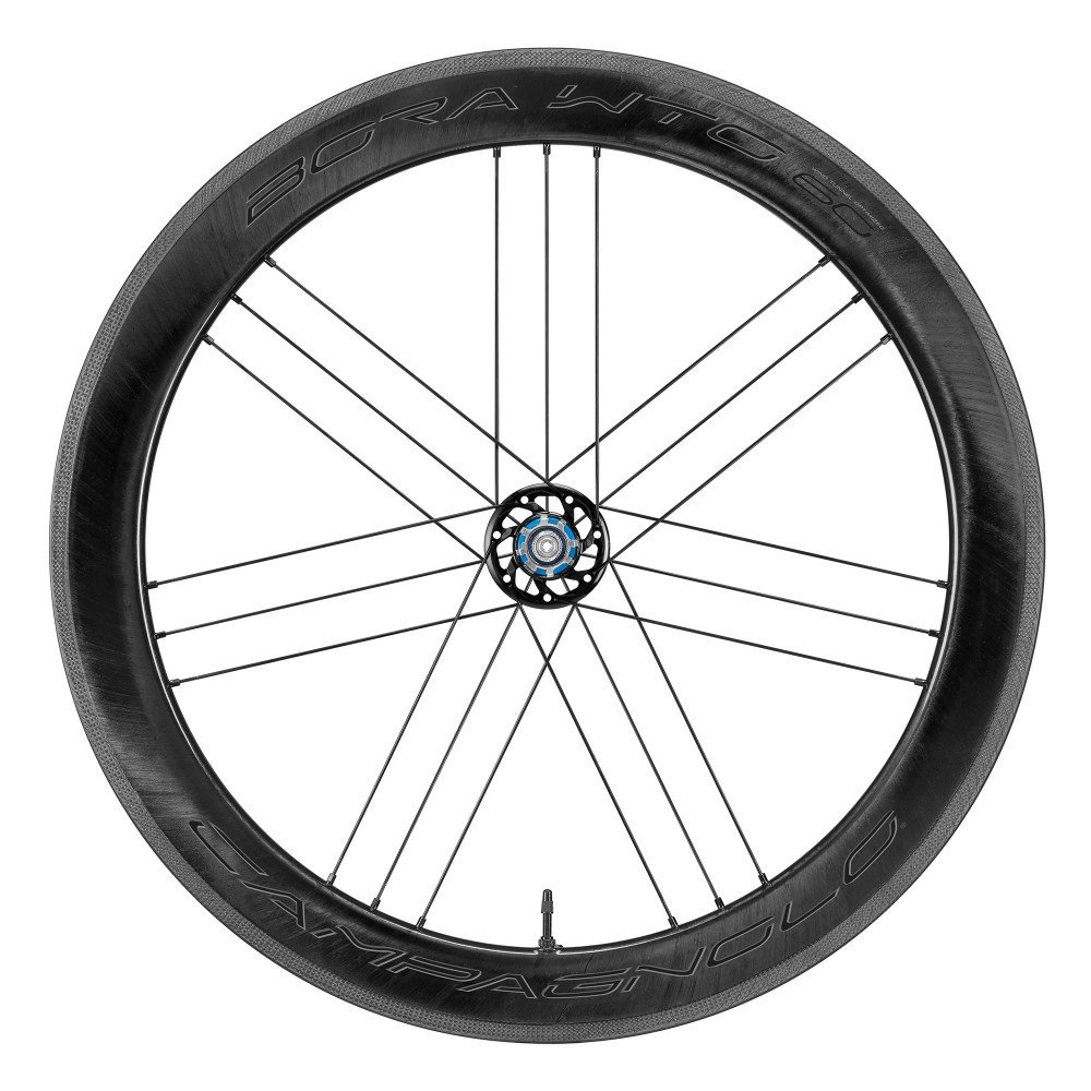 Coppia ruote BORA WTO 60 Carbon c19 tubeless ready 2-Way Fit pattino 28/700C - Campagnolo 12v, grafica dark nera