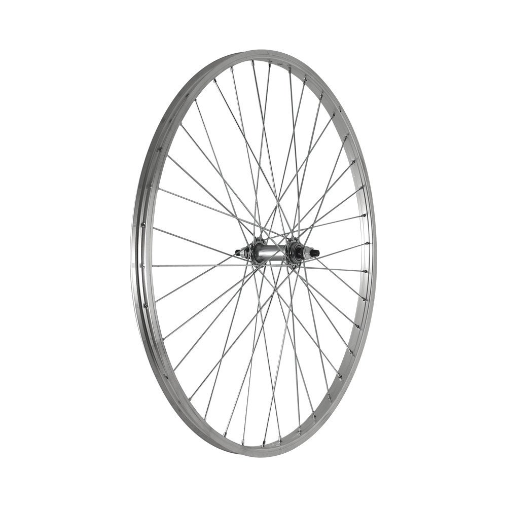 Ruota anteriore MTB / TOURING 26x1,75 - Perno 3/8, sfere, mozzo acciaio, cerchio alluminio