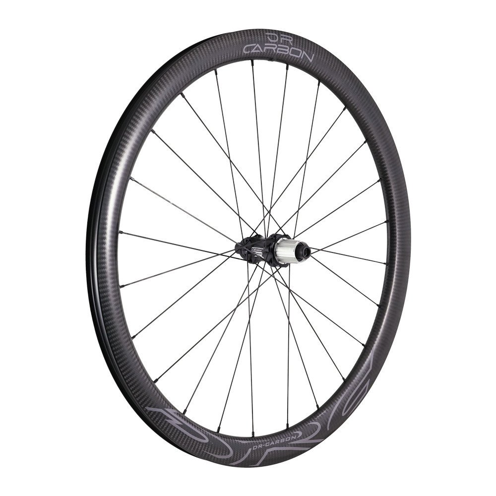 Ruota Posteriore DR CARBON 42 i22 Tubeless ready Disc 28/700C - SH11/HG, Center Lock