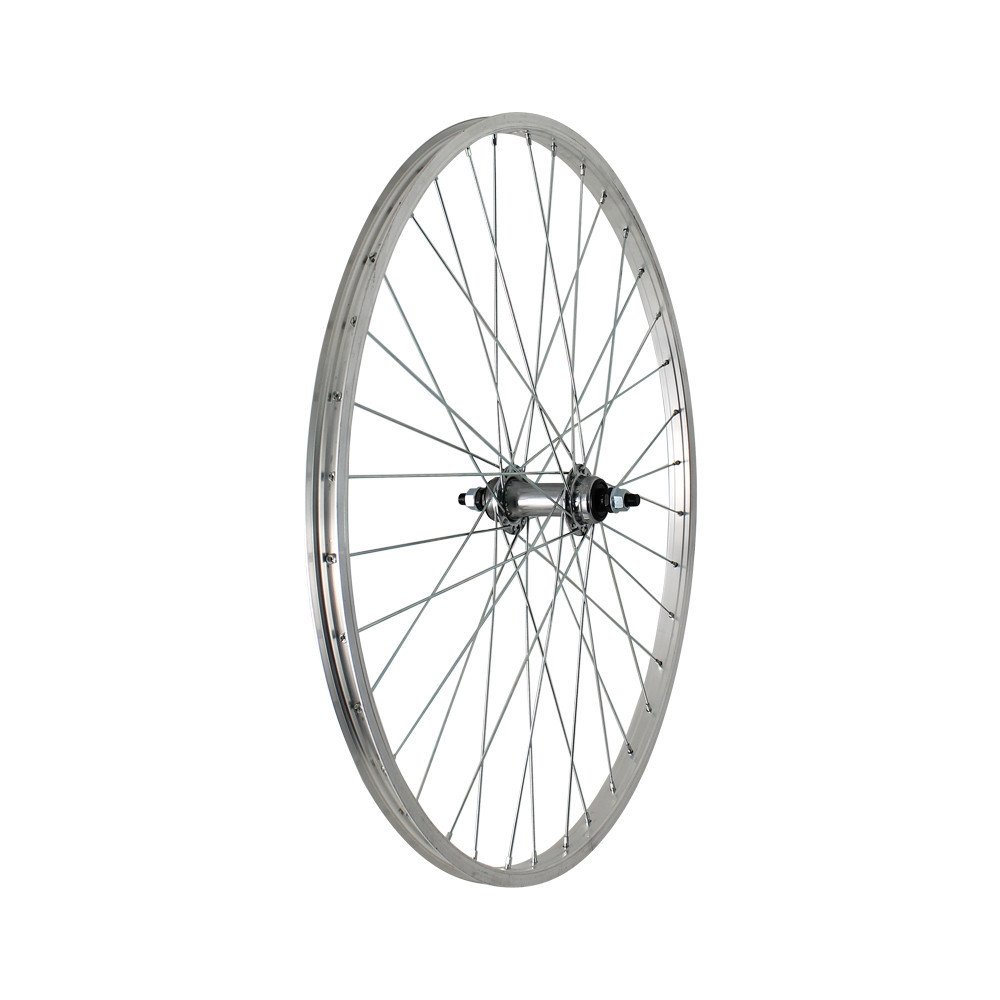 Ruota posteriore a filetto MTB / TOURING 26x1,75 - Perno 3/8, sfere, mozzo acciaio 1v, cerchio alluminio