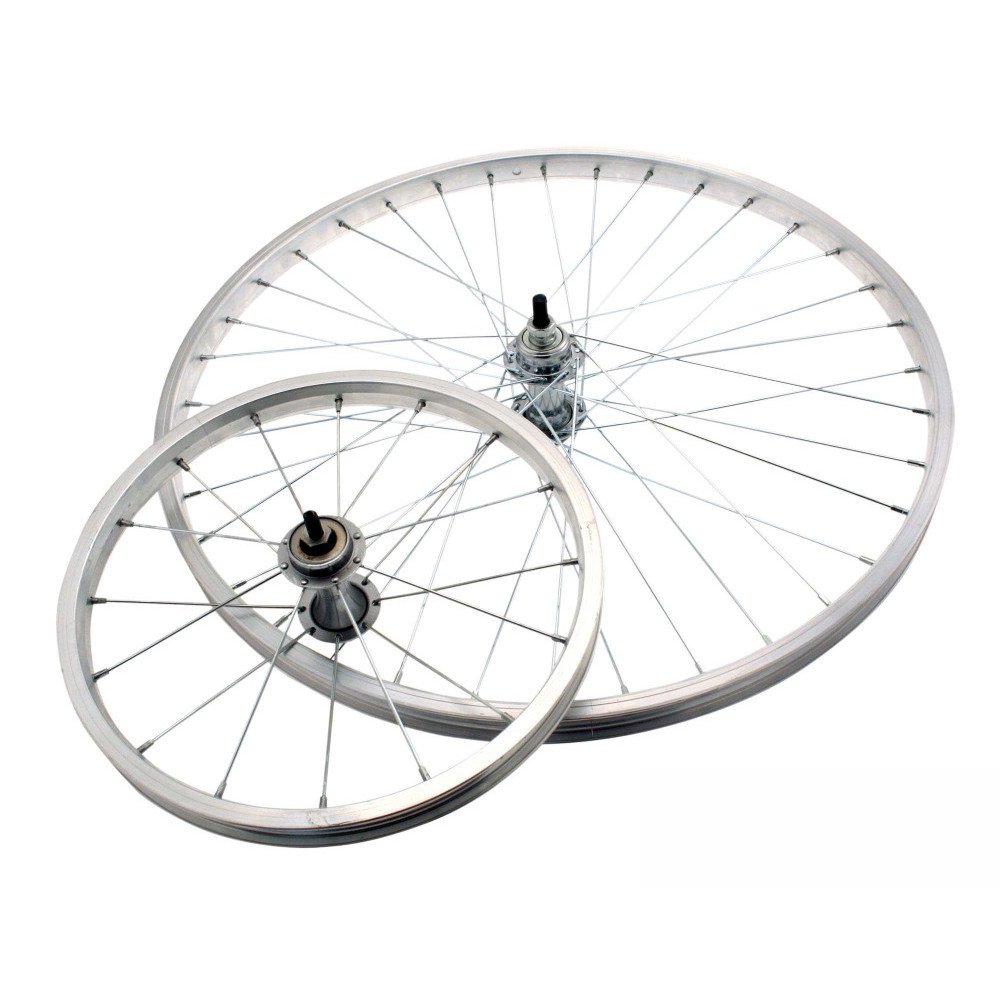 Rear wheel threaded TYPE R (Rod brake) 28x1 5/8 - Axle 3/8, cup and cone, aluminium hub 1s, aluminium rim