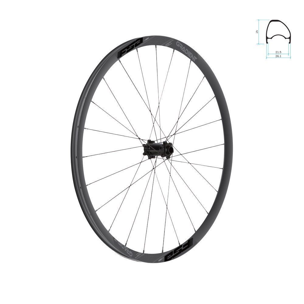 Wheelset GRADIENT Carbon i29 tubeless ready Disc 29 Boost A9 - SH12 Microspline, 6 holes