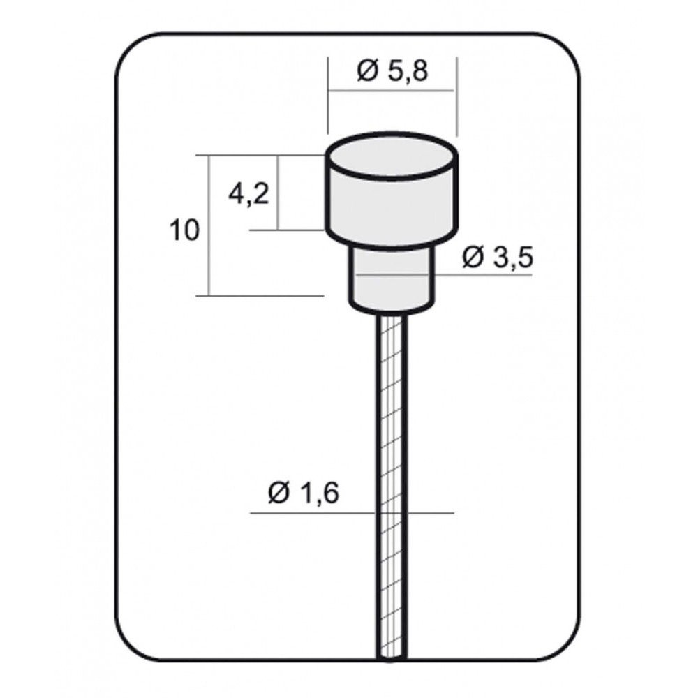 Brake cable Road Shimano/Sram - 1.6 x 1700 mm, inox, package 100 pieces