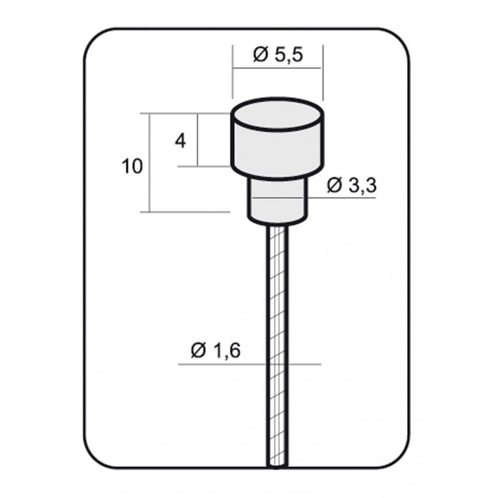 Brake cable Road Campagnolo - 1.6 x 1700 mm, inox, package 100 pieces