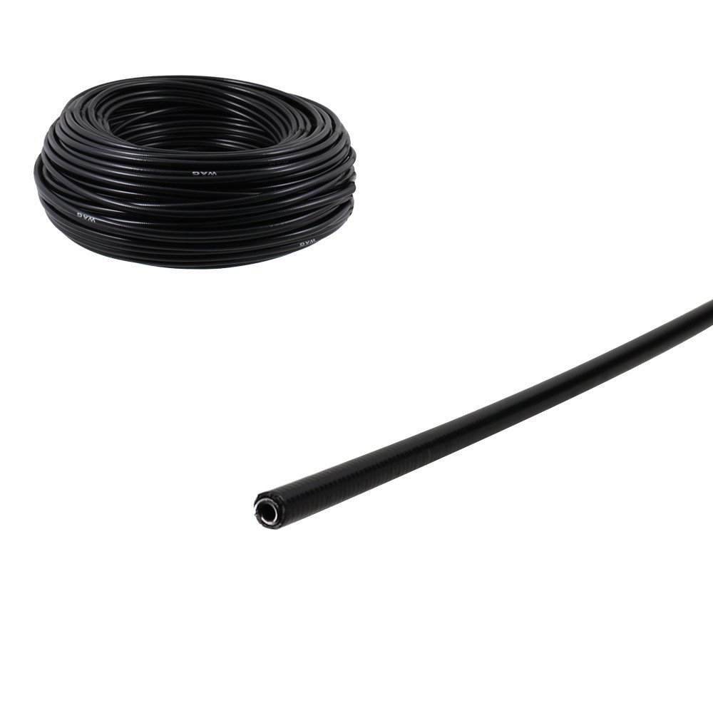 Roll Brake cable housing round strand wire coiled - black, 50 m