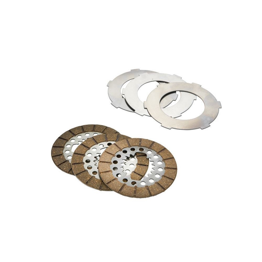 FERODO Complete Set Of Standard Vespa 125 VN1T/VNA2T/ACMA/150 VL1-3T/VB1T/VD1-2T/VGL1T Clutch Plates FCS0721/2