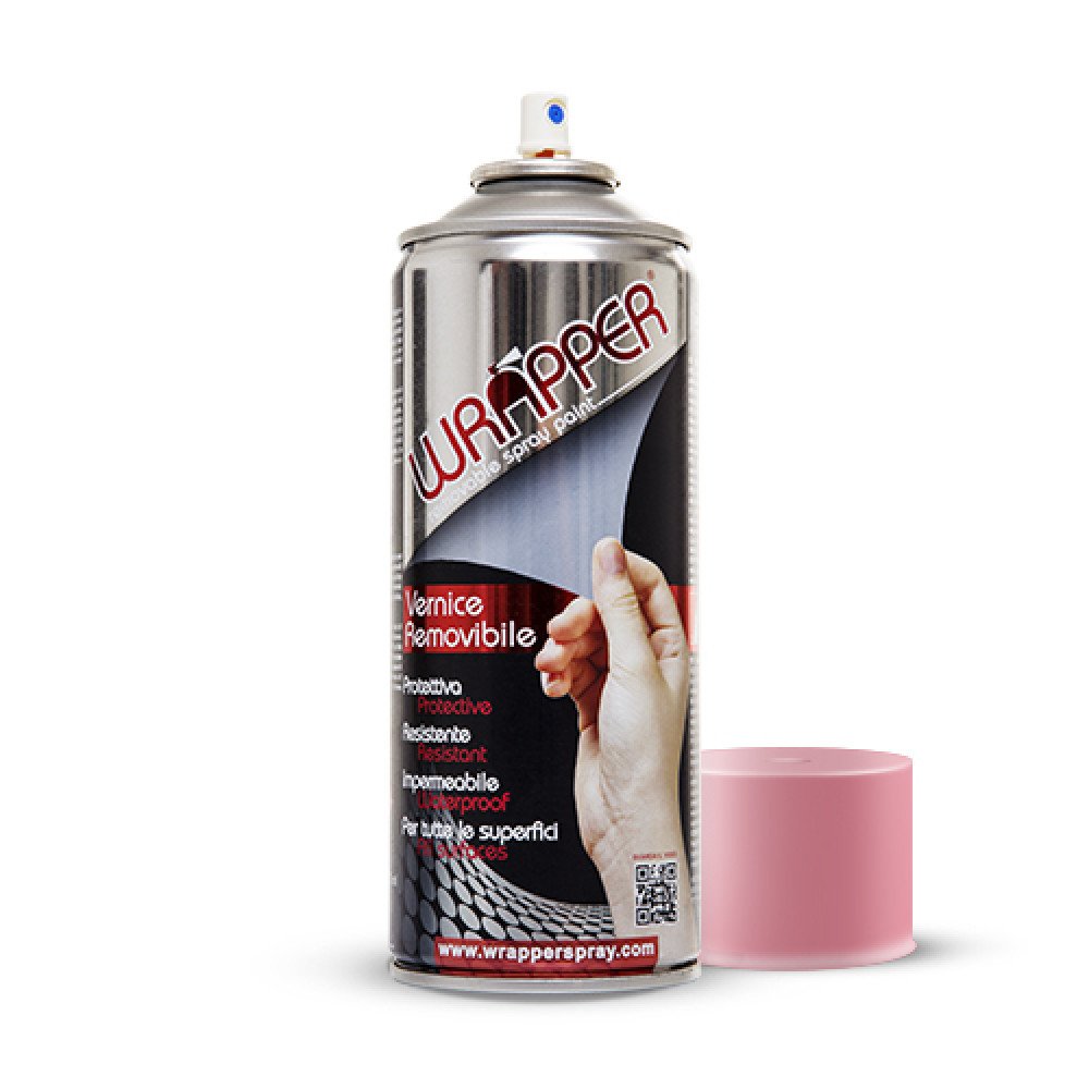 Bomboletta vernice rimovibile Wrapper Rosa Chiaro 400ml