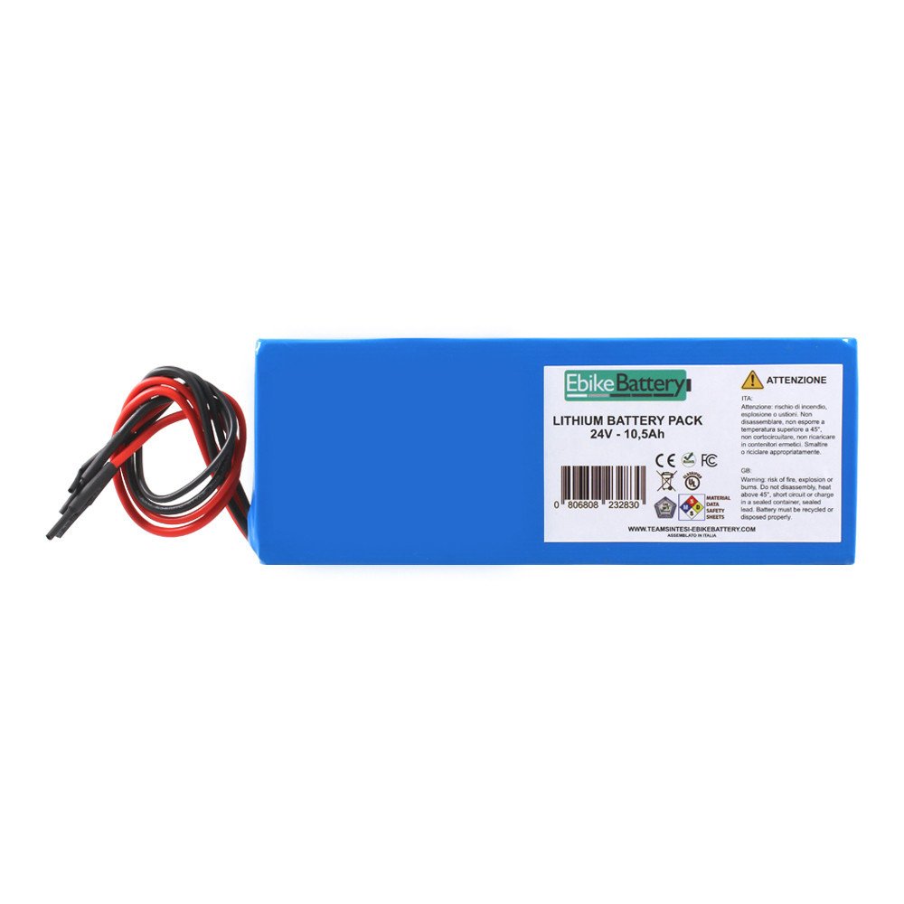 Pacco batterie al litio per e-bike 24V 10,5Ah