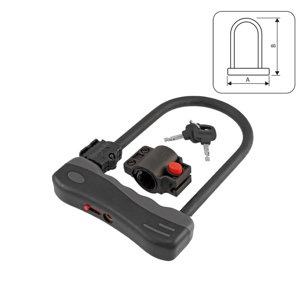 Lucchetto U-LOCK Ø 12 - medium, nero