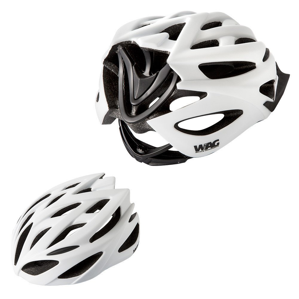 Casco NEUTRON - L (58-62 cm), bianco nero