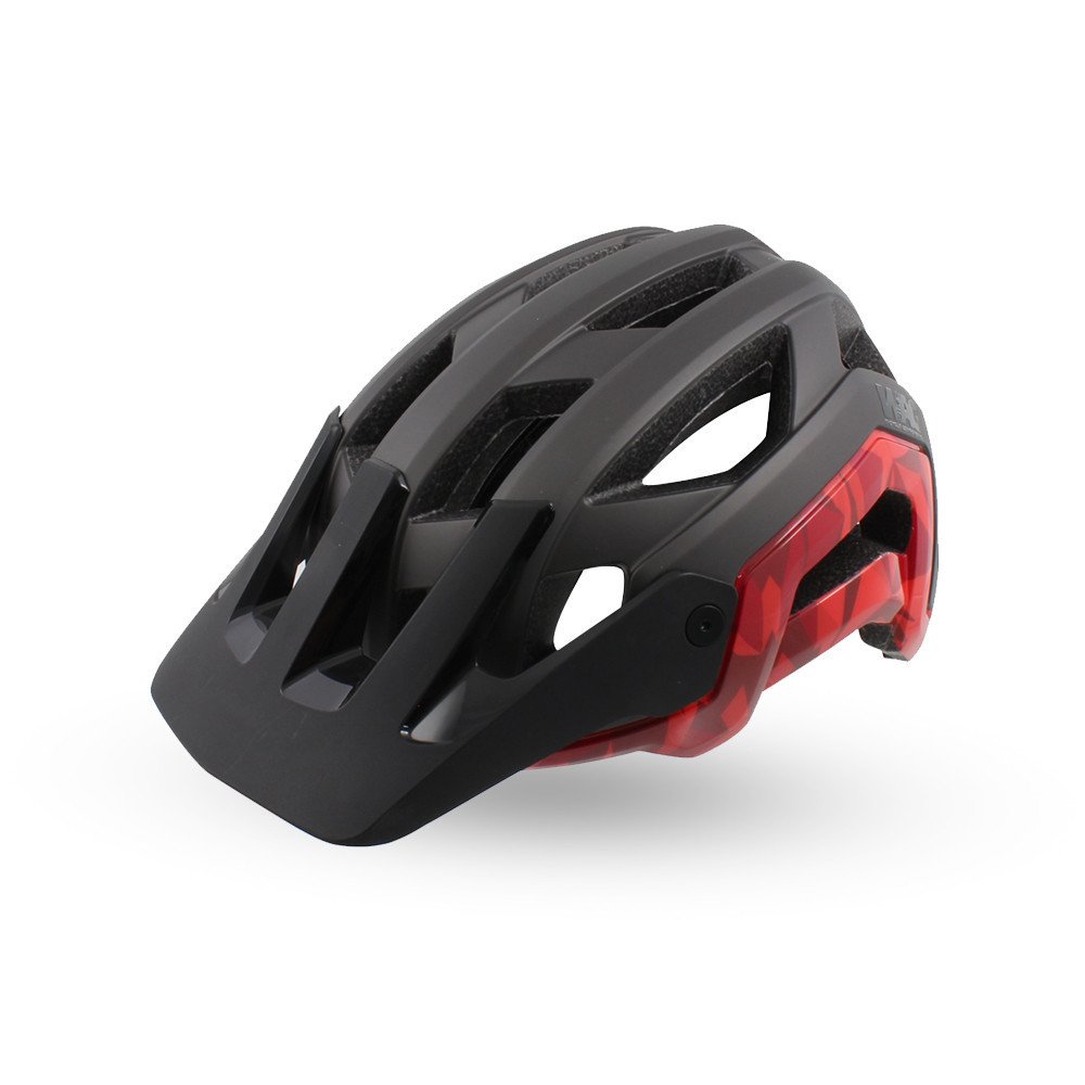 Casco PHANTOM - M (56-59 cm), nero rosso