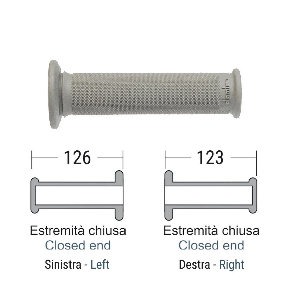 Manopole DOMINO trial grigio