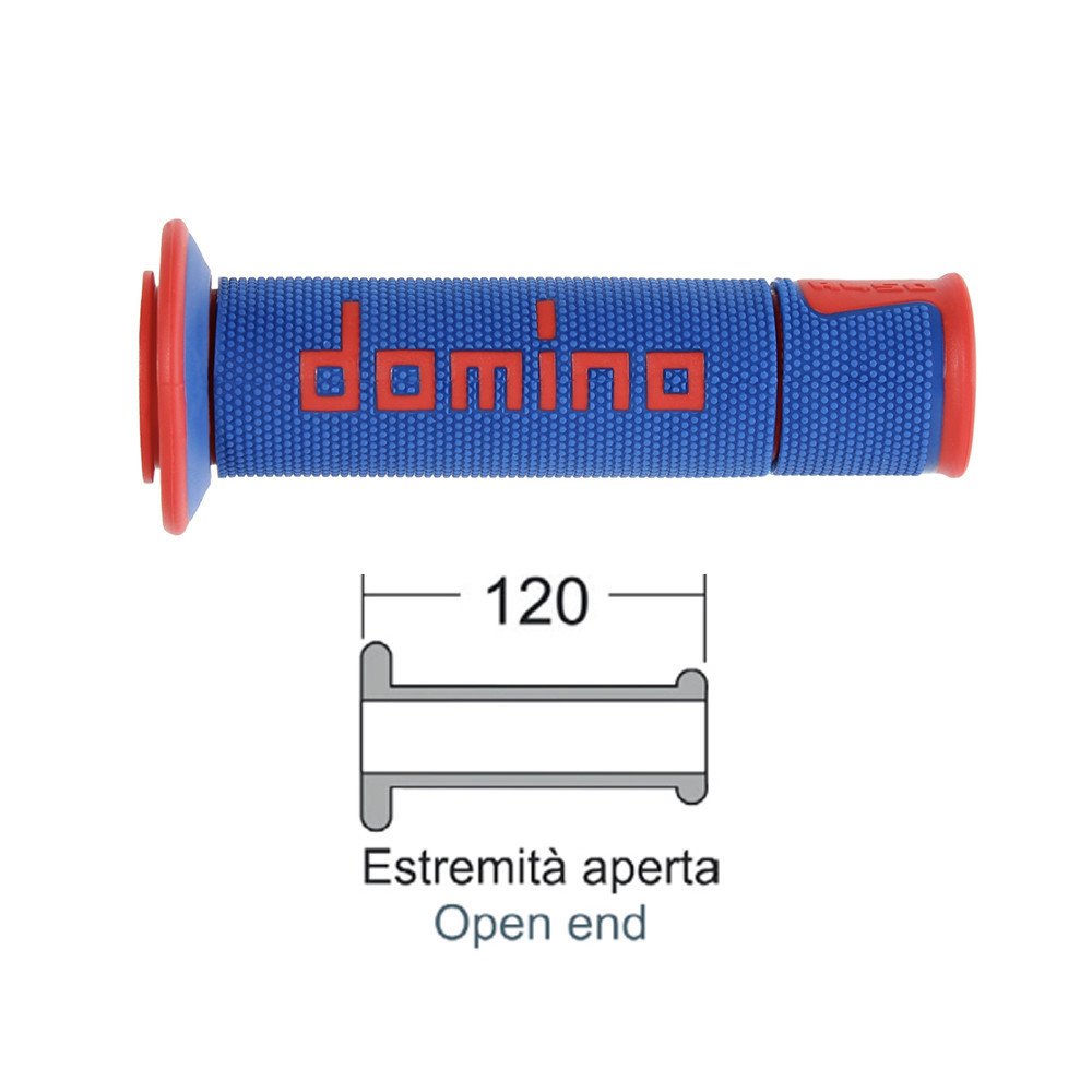 Manopole DOMINO Road-Racing blu/rosso