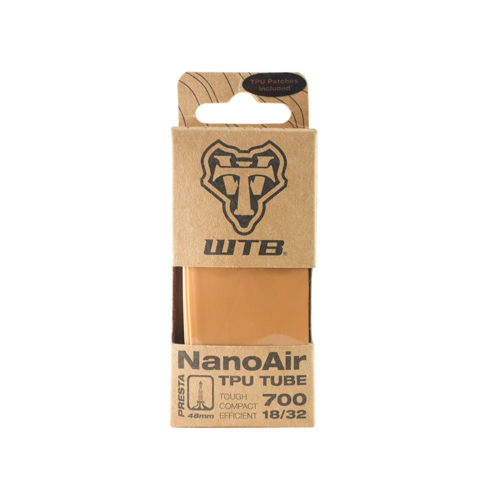 Tube NanoAir TPU - 700x18/32, Presta valve 48 mm, black para (tan)