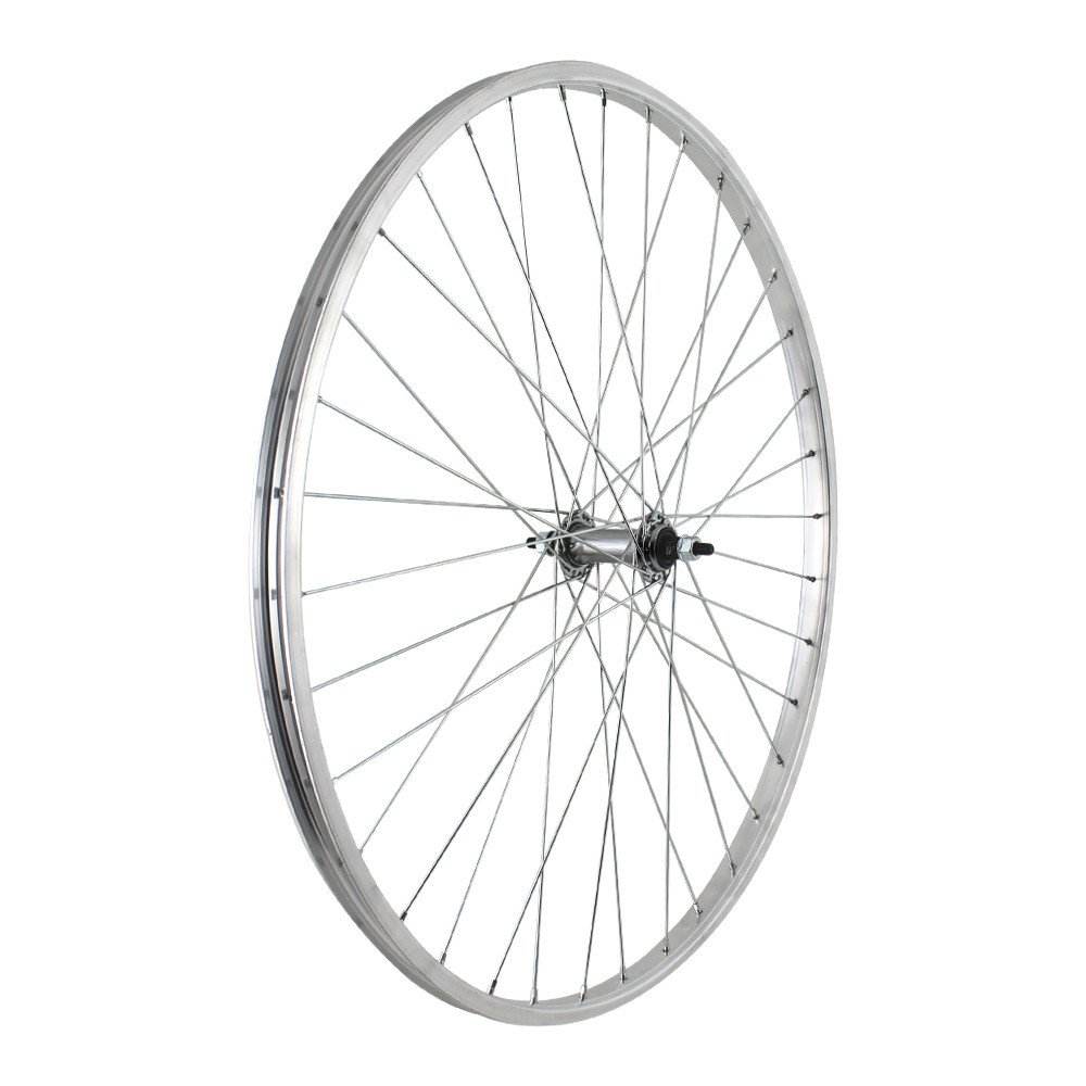 Ruota anteriore TOURING OLANDA 26x3/8 - Perno 5/16, sfere, mozzo acciaio, cerchio alluminio