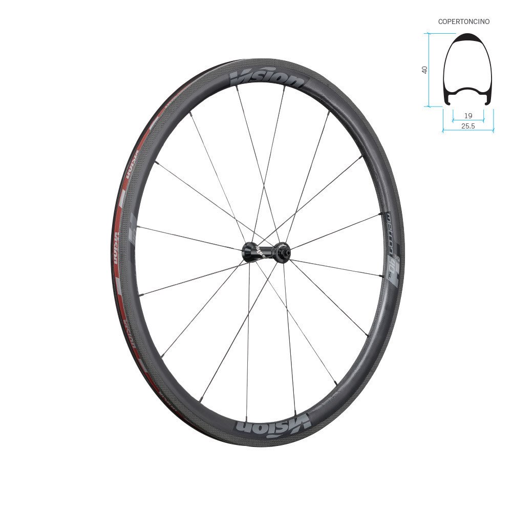 Coppia ruote METRON 40 SL Carbon c19 tubeless ready pattino 28/700C A9 - SH11/HG