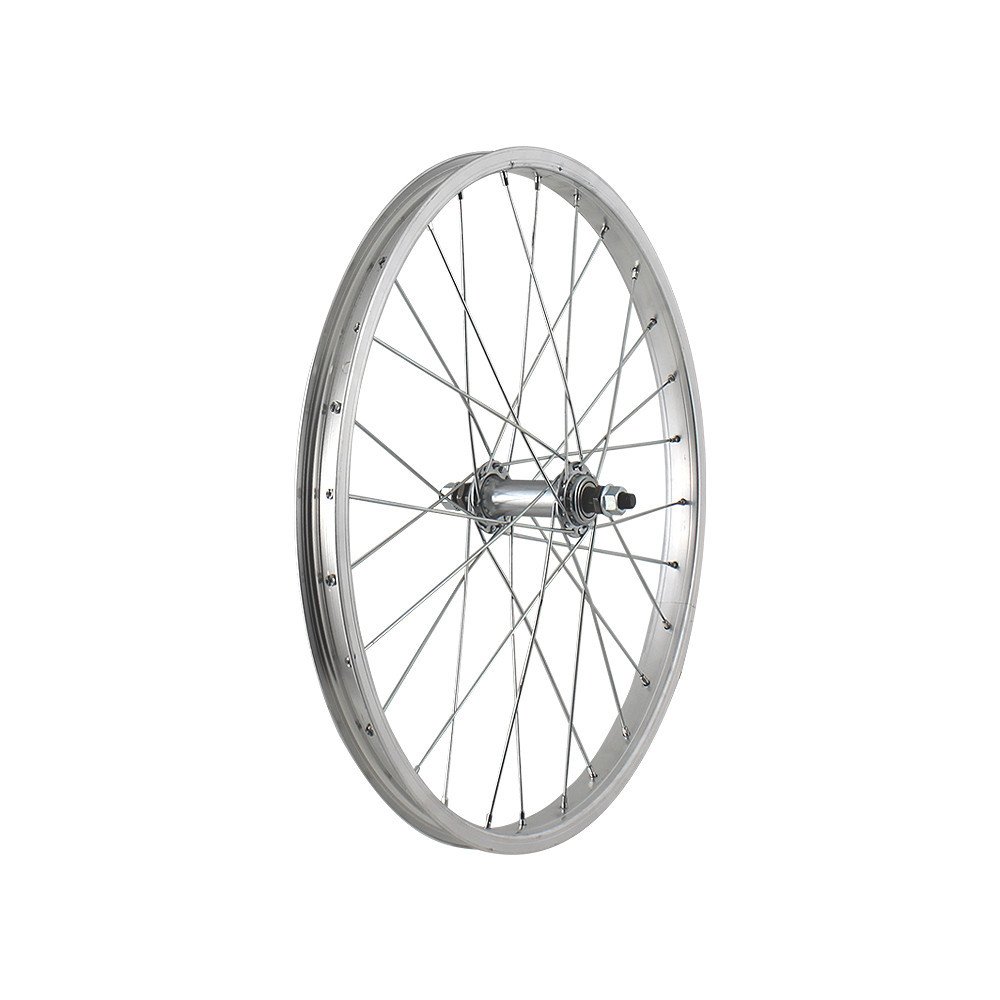 Ruota anteriore MTB / TOURING 20x1,75 - Perno 3/8, sfere, mozzo acciaio, cerchio alluminio