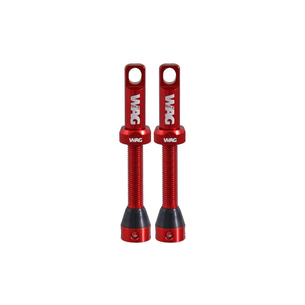 Tubeless valve alloy - 44mm, red