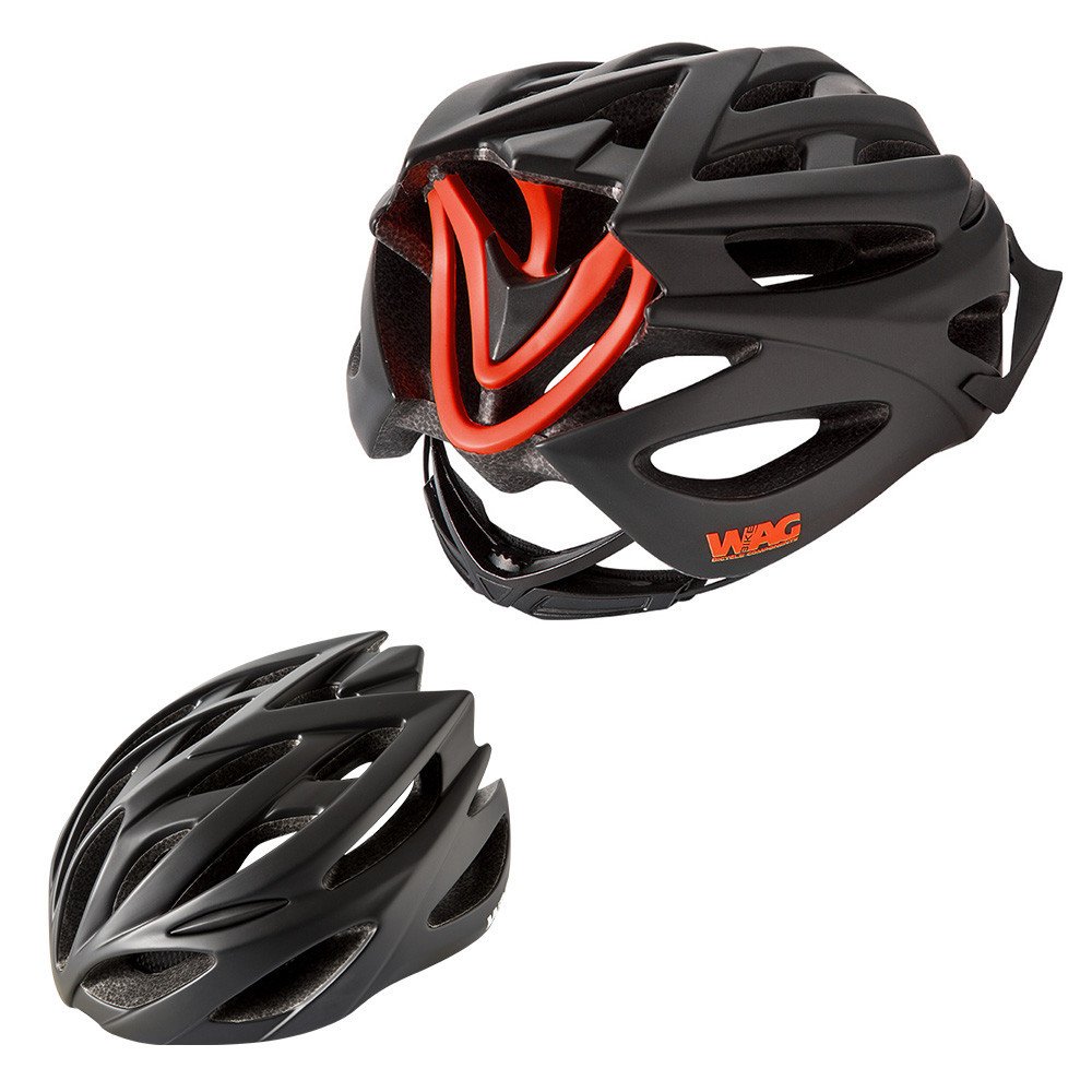 Casco NEUTRON - L (58-62 cm), nero rosso