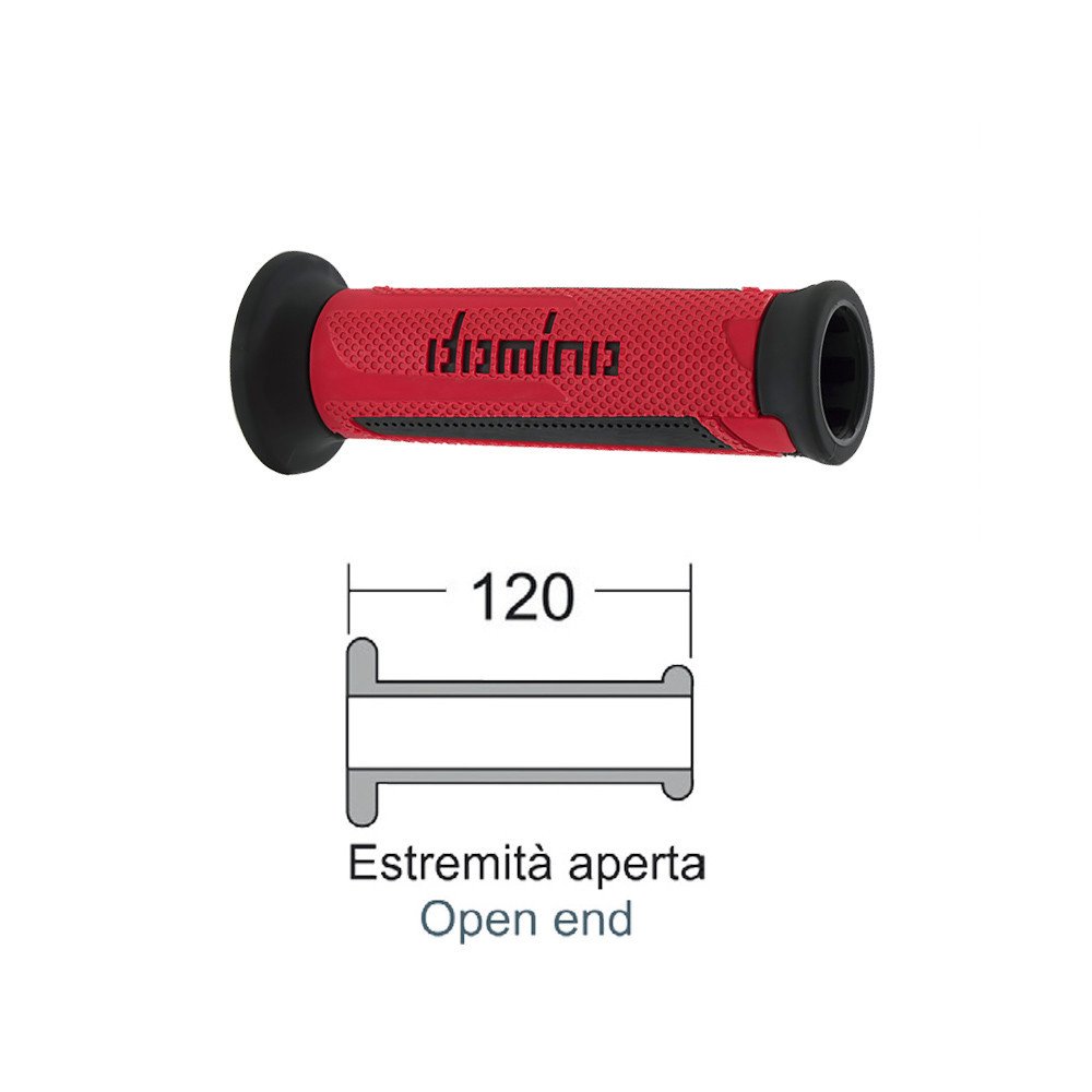 DOMINO Grips Turismo red/black