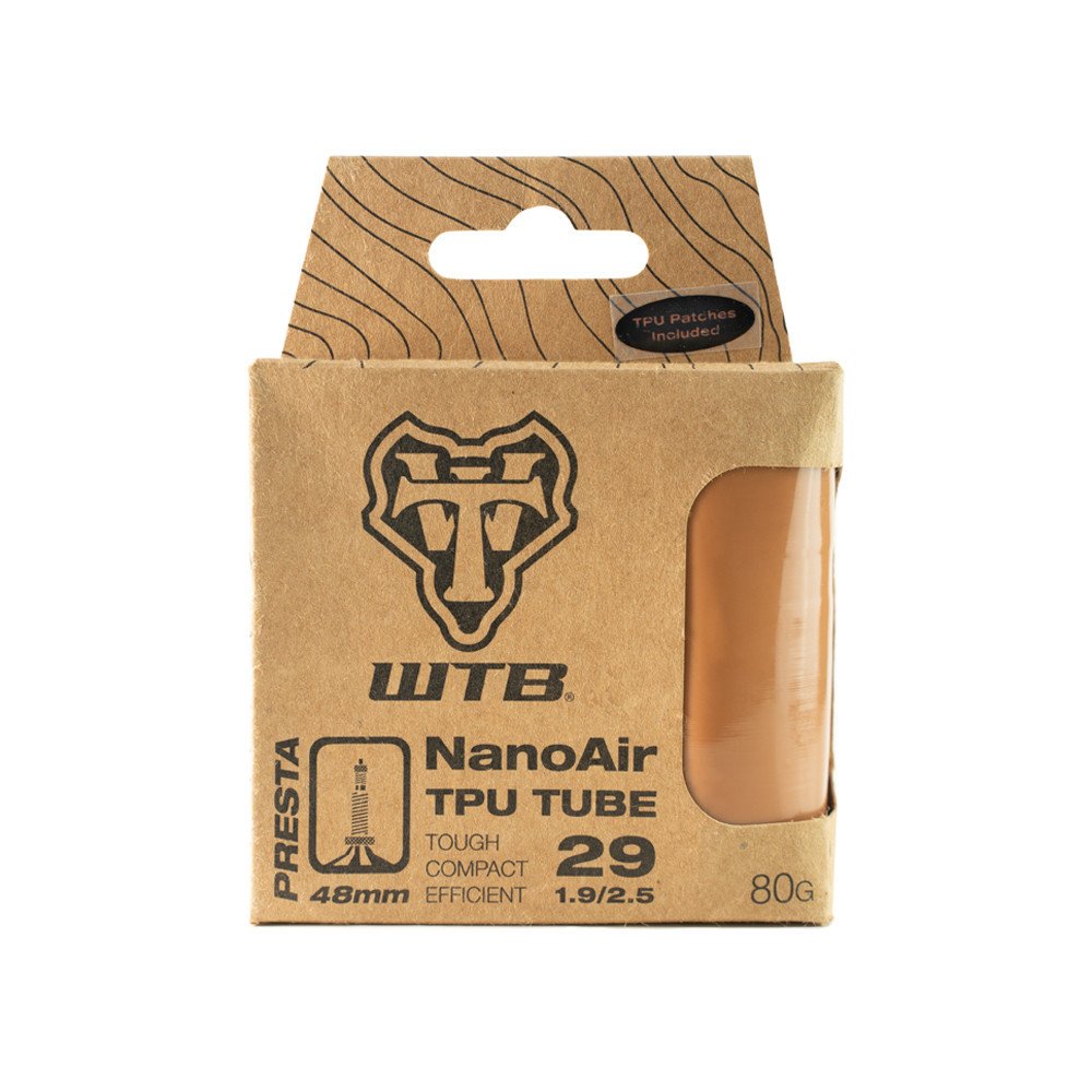 Tube NanoAir TPU - 29X1.90/2.50, Presta valve 48 mm, black para (tan)