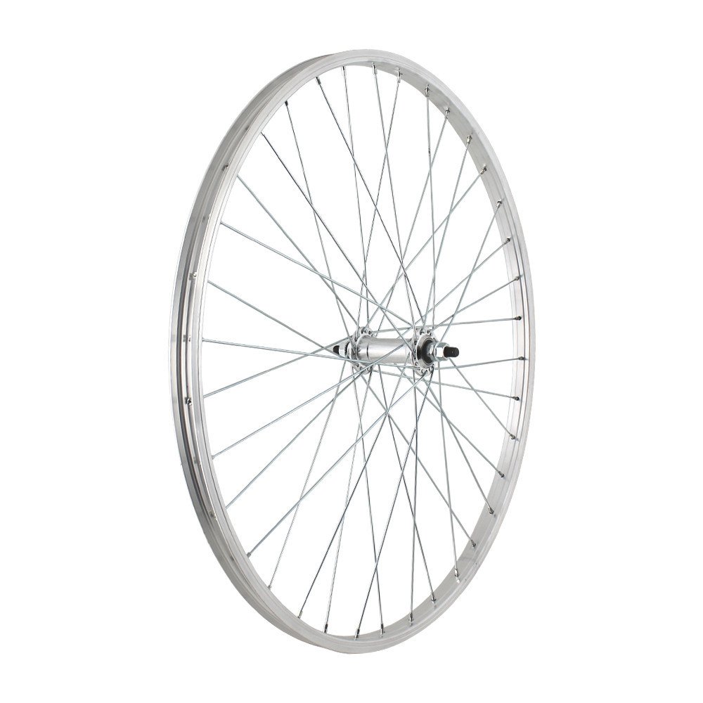 Ruota anteriore MTB / TOURING 26x1,75 - Perno 3/8, cuscinetti, mozzo alluminio, cerchio alluminio