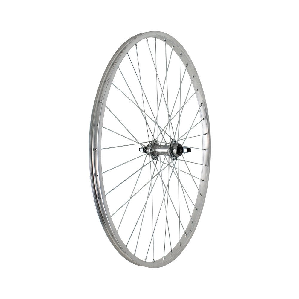 Ruota posteriore a filetto TOURING OLANDA 26x3/8 - Perno 3/8, sfere, mozzo acciaio 1v, cerchio alluminio