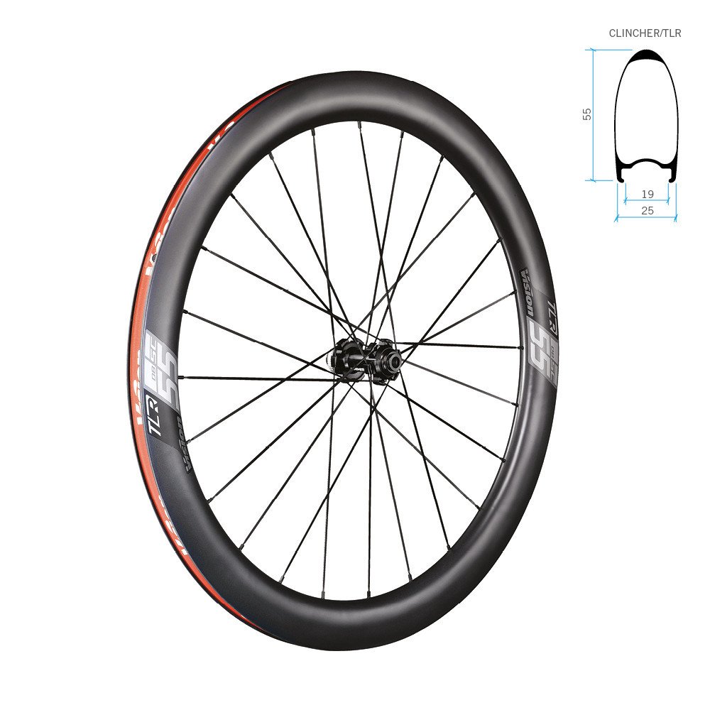 Coppia ruote SC 55 DISC BRAKE - Copertoncino tubeless ready Center Lock, corpetto XDR A0