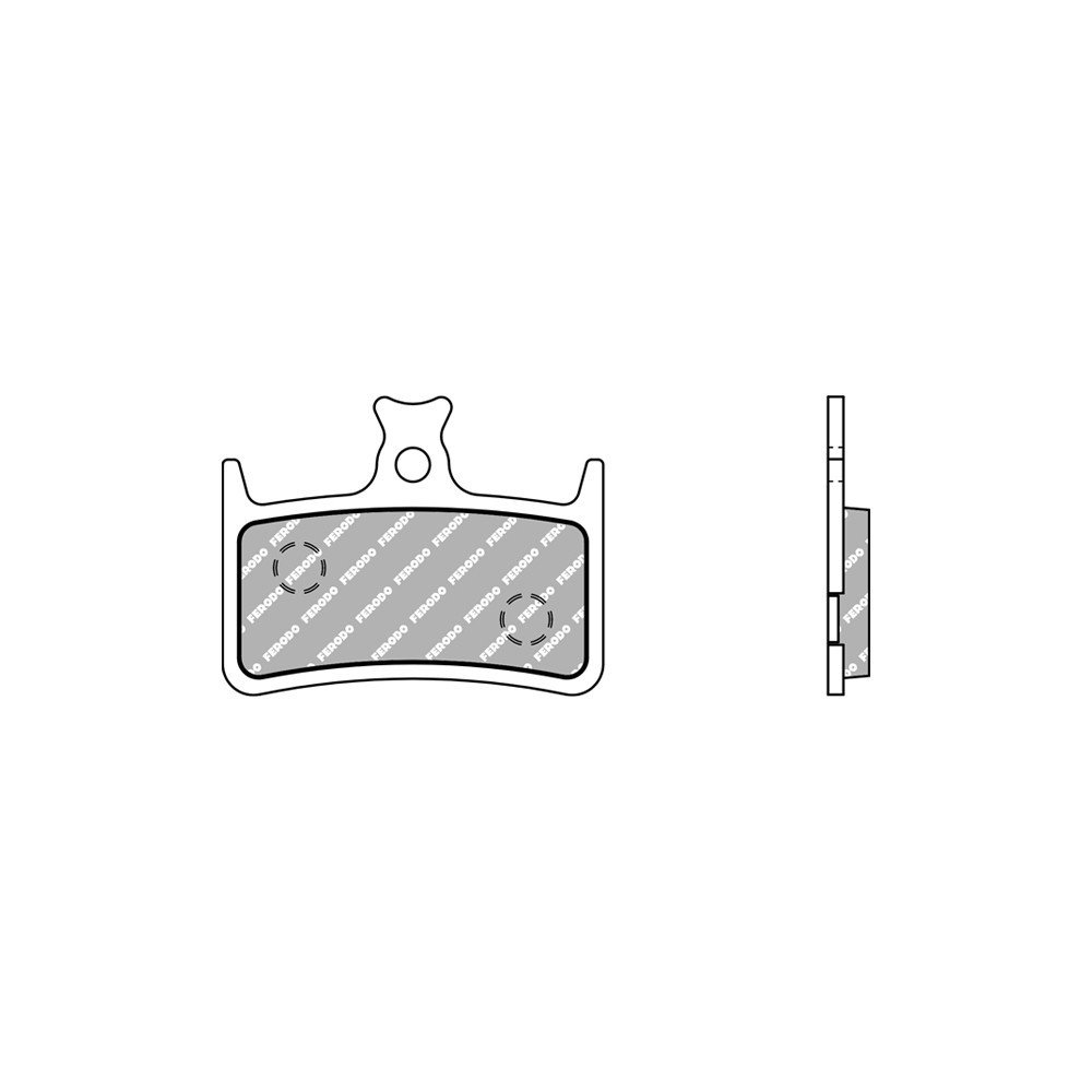 Brake pads HOPE E4 - Organic, road, 1 set