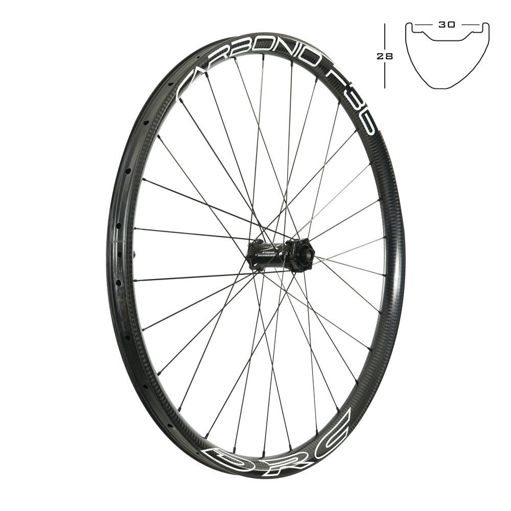 Ruota Anteriore F-36 CARBONIO i30 Tubeless ready Disc 29 Boost - 6 fori