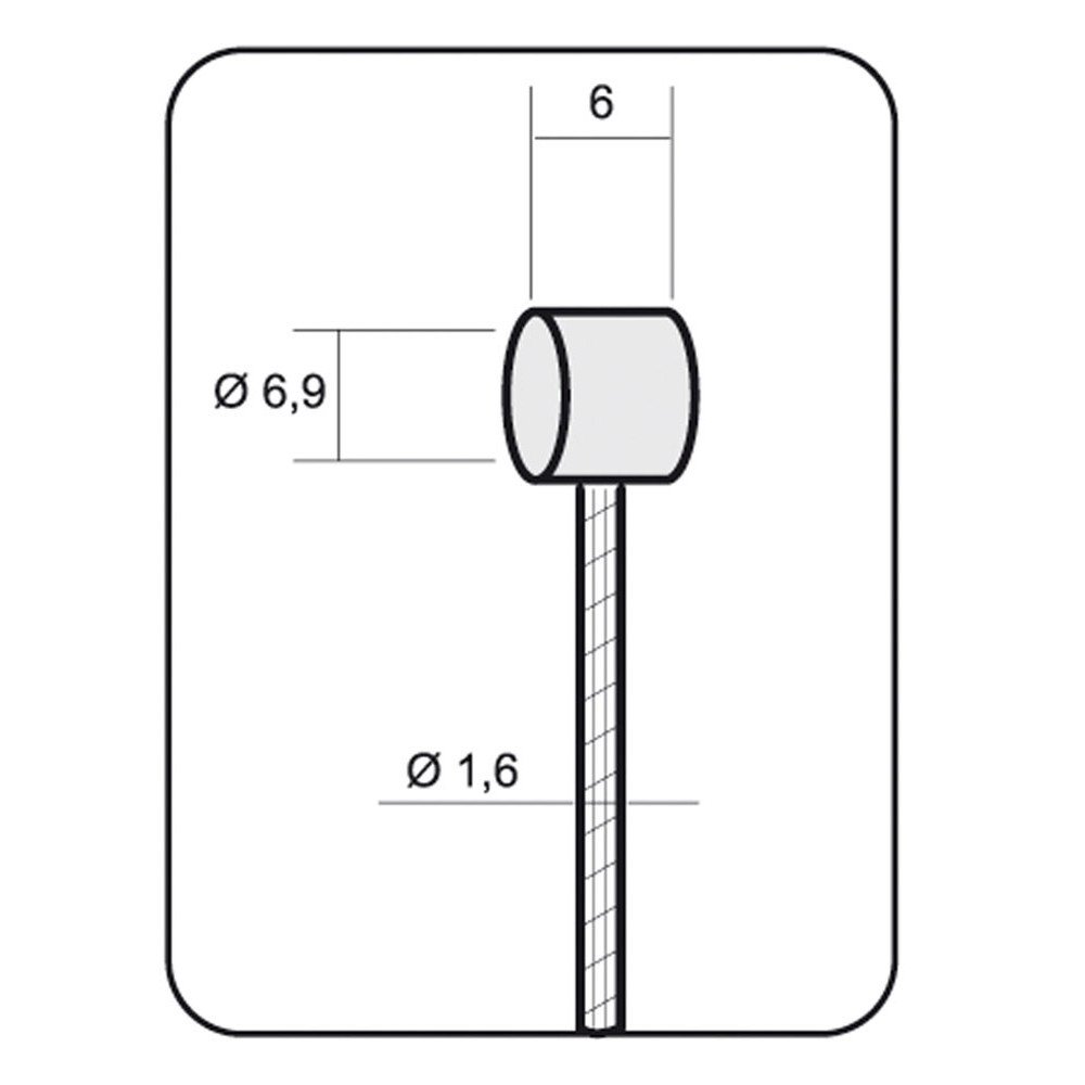 Brake cable MTB - 1.6 x 1700 mm, inox, package 100 pieces