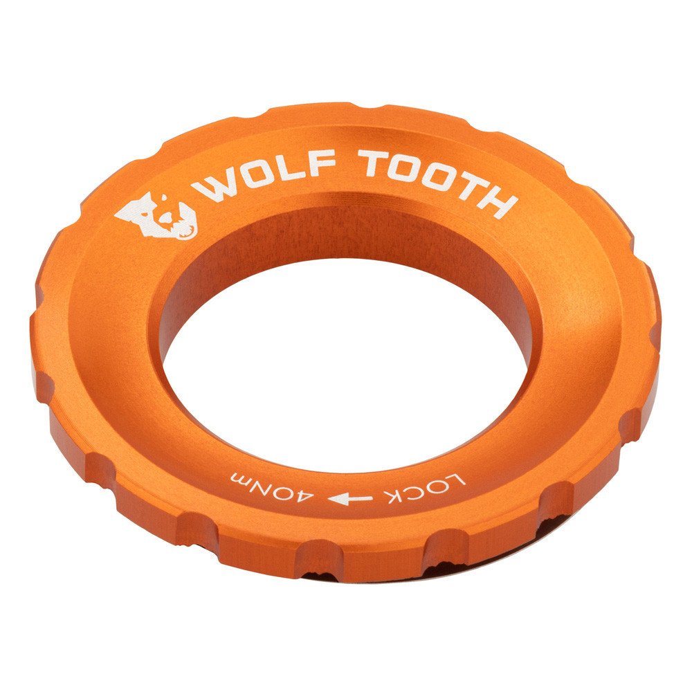 CENTERLOCK ROTOR LOCKRING - EXTERNAL SPLINE, ORANGE