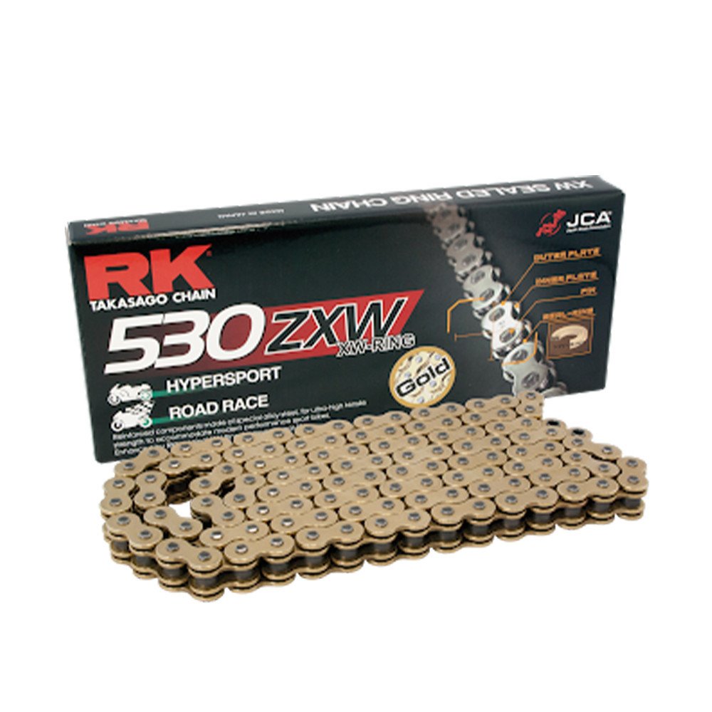 RK CHAIN 530ZXW-116 GOLD CLF