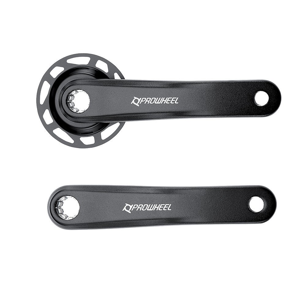 Prowheel E-Bike crank arms EB03/IS WITH CHAIN GUARD - 172.5 mm, black