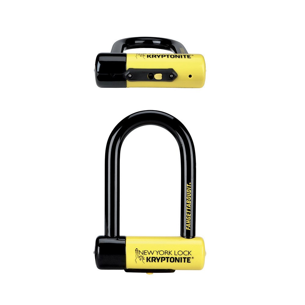 Kryptonite U-Lock FAHGETTABOUDIT MINI - black yellow