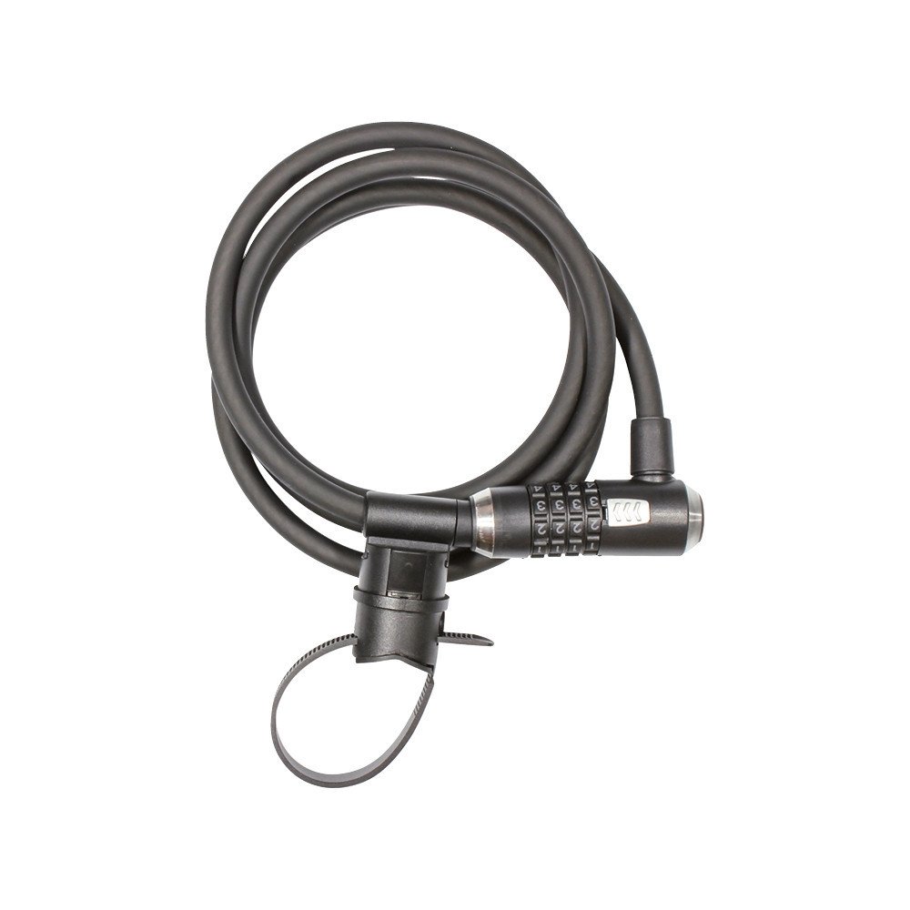 Kryptonite Spiral cable lock KRYPTOFLEX 1218 COMBO - black