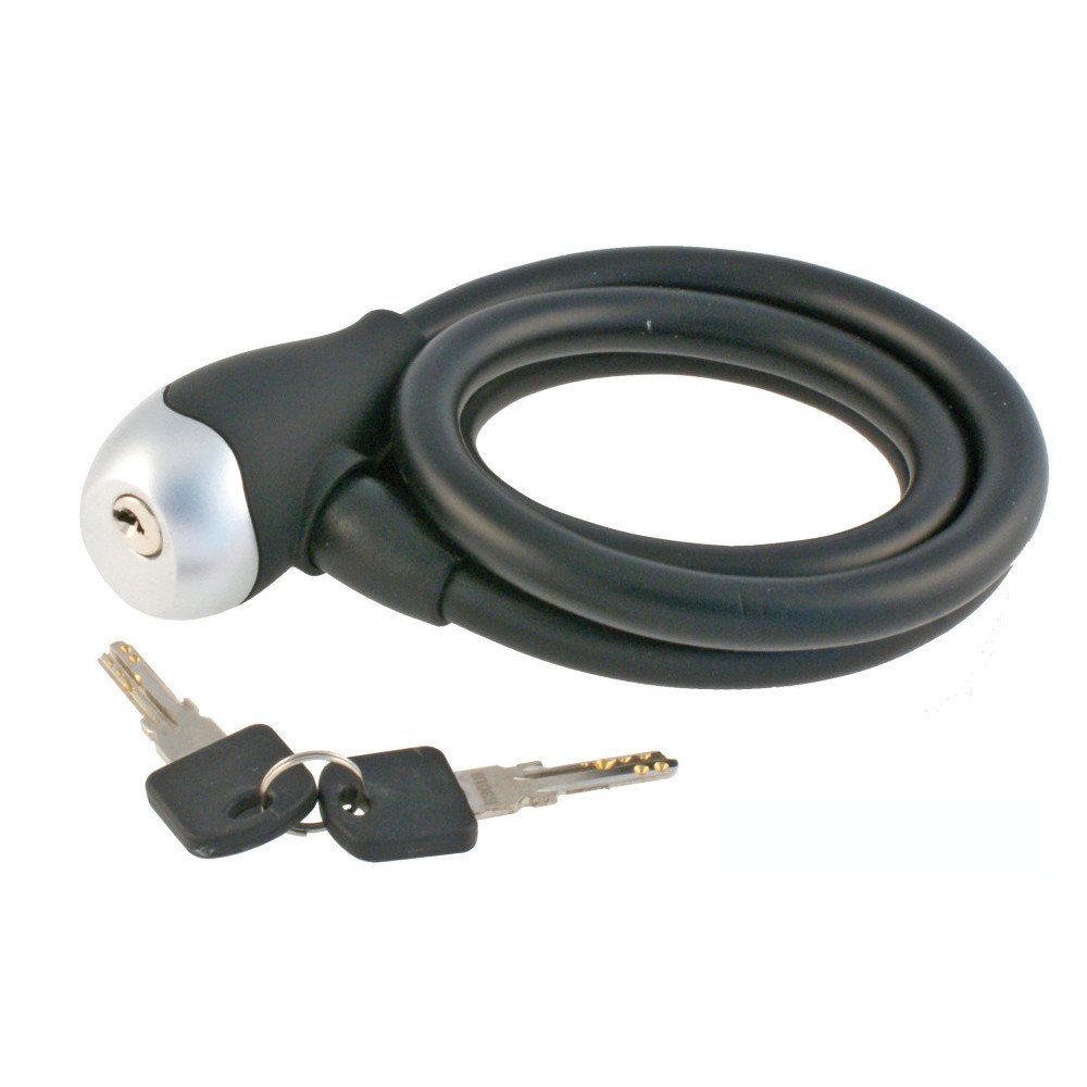 Wag Spiral cable lock SILICON Ø 12 - black