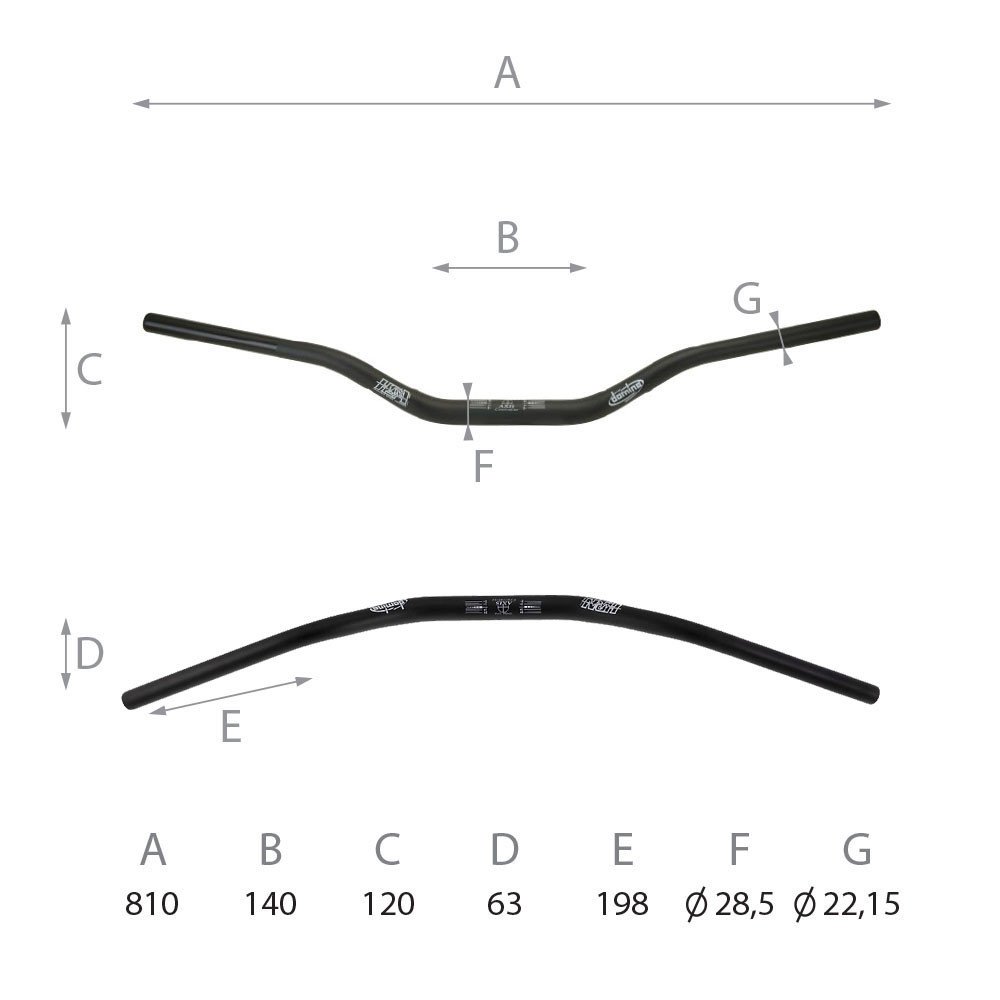 Domino Domino Off-road Handlebar L - 810mm