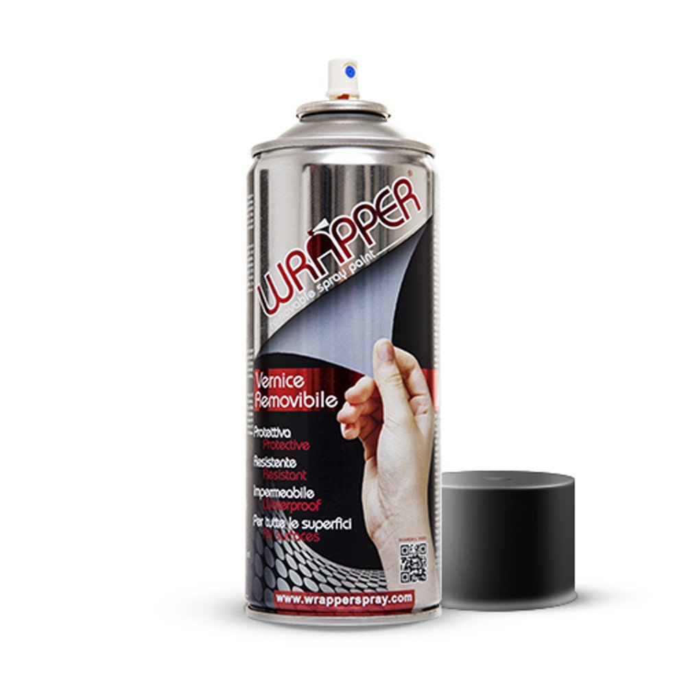 Wrapperspray Bomboletta vernice rimovibile Wrapper Nero Opaco Metallizato 400ml