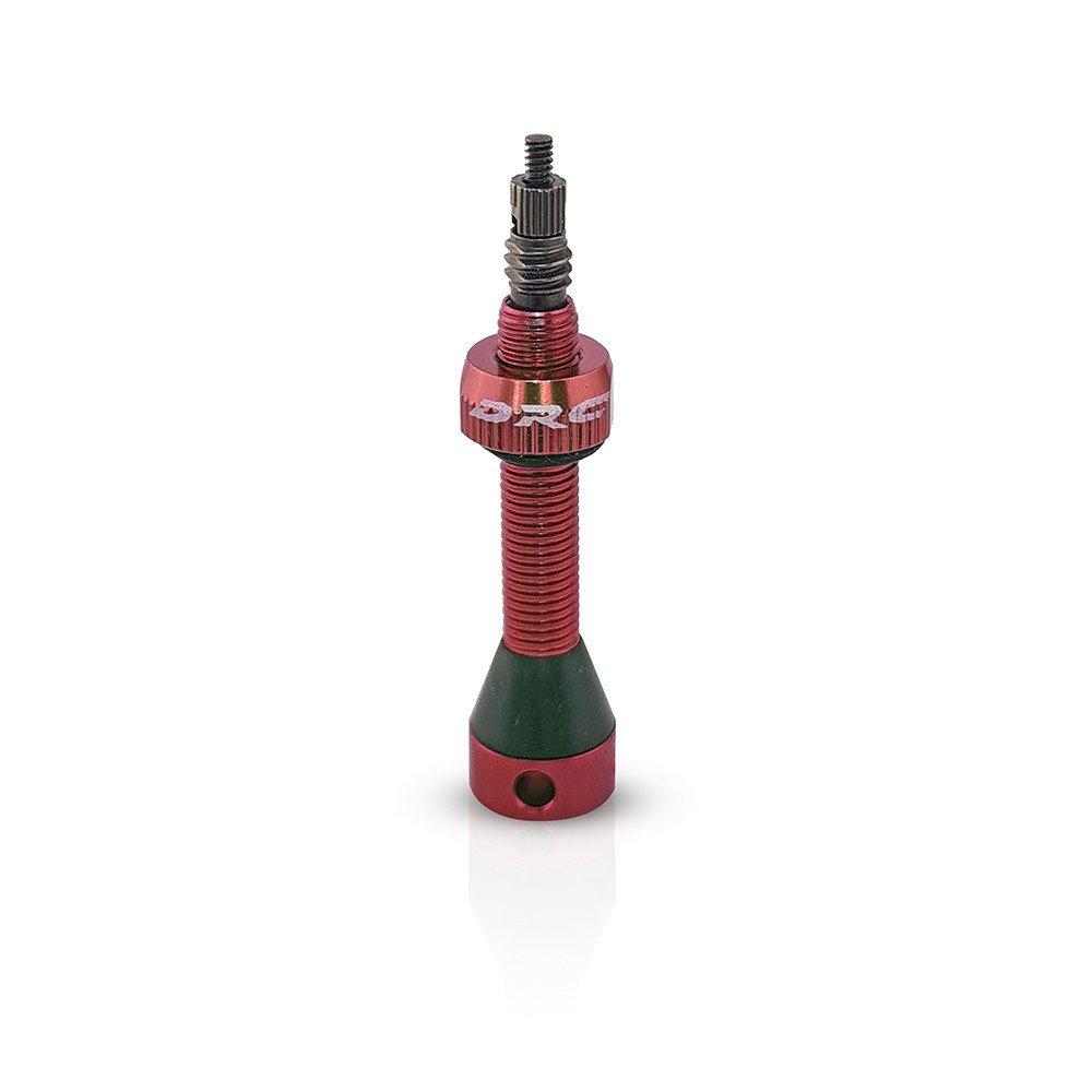 DRC Tubeless Ergal Valve - 40 mm, red