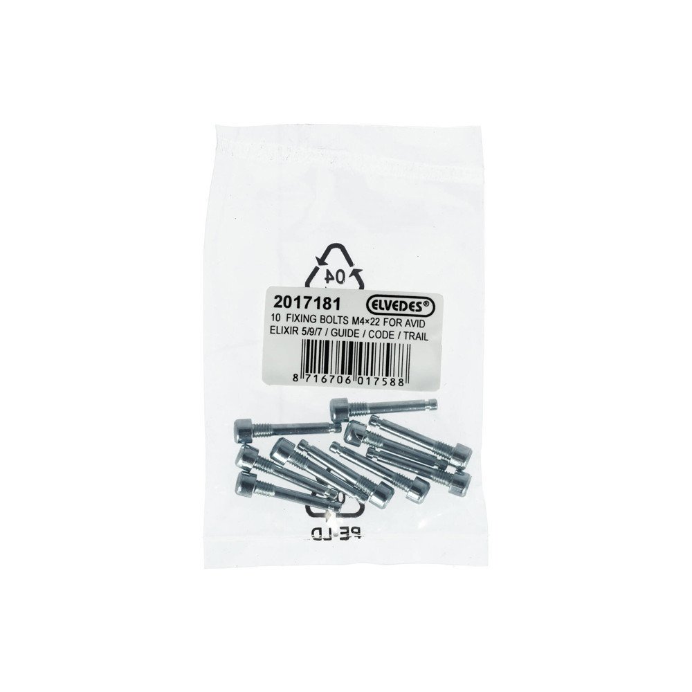 Elvedes Vite bloccaggio pastiglie Avid Elixir 5/7/9, Guide, Code - M4x22, 10 pz