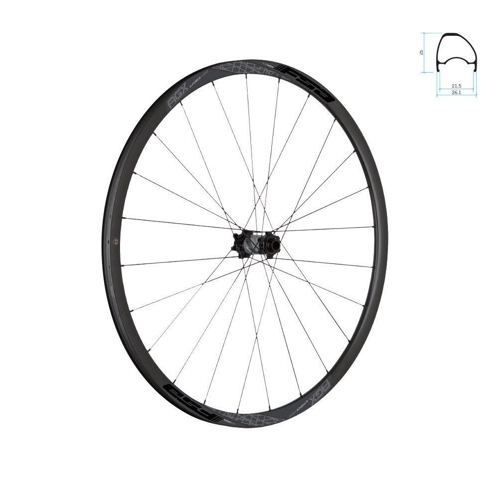 Fsa Coppia ruote K-FORCE MTB Carbon i25 tubeless ready Disc 27.5/650B Boost A9 - Sram XD, 6 fori